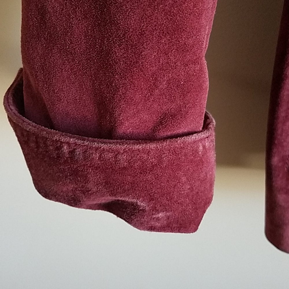 Raspberry Suede Jacket - image 4